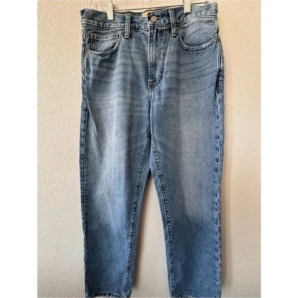 J Crew Classic Relaxed 100% Cotton Blue Denim Jeans SZ 29